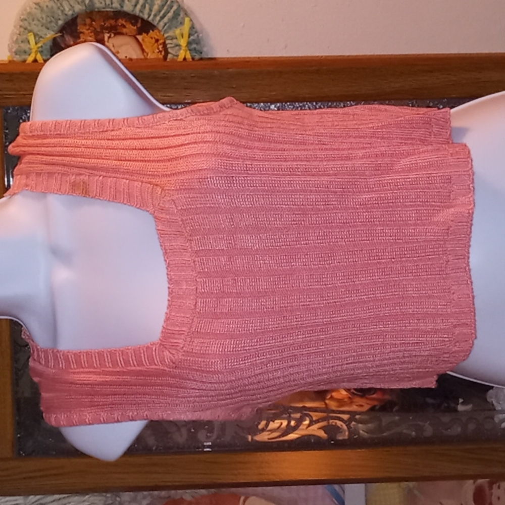 Vintage 80s,Sexy,Bubblegum Pink,Tank Style,Soft & Lightweight,Knit,Crop Top💕